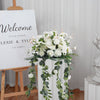Artificial Rose Hydrangea Flowers Bouquet Leaves Balls Wedding Home Garden Decor