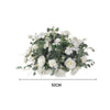 Artificial Rose Hydrangea Flowers Bouquet Leaves Balls Wedding Home Garden Decor