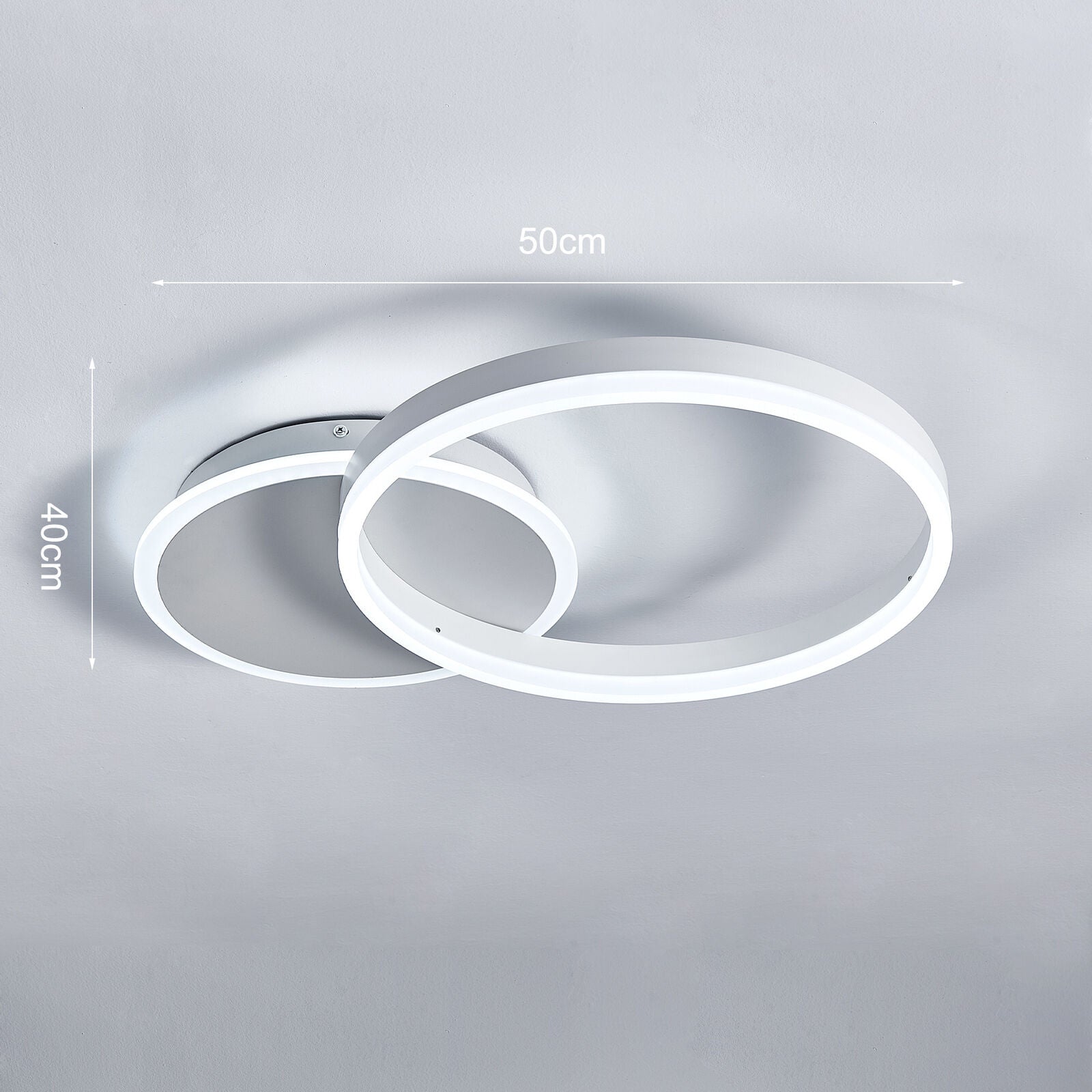 Cool White Square/Ring LED Ceiling Light Chandelier Lights Living Dining Room