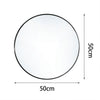 Large Black Framed Round Wall Mirror Modern Circle Glass Bathroom Bedroom Decor