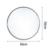 40-80cm Black Round Framed Wall Mounted Metal Vanity Makeup HD Mirror Hallway UK