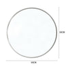 Wall Mounted Round Mirror Brushed Metal Frame Vanity Mirror Bathroom Bedroom