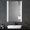 Bathroom Mirror With LED Lights 3 Color Wall Mounted Anti-fog Touch Sensor New