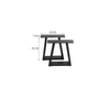2 Industrial Metal Table Legs Trapezium Steel Frame Bench Dining Table Desk Base