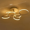 Aluminum LED Ceiling Lamp Ring Light Chandelier Lights Fixture Living Bedroom