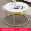Marble Vein Round Coffee Tables Sofa Side Nested End Tables Living Room Home UK~