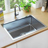 Handmade Kitchen Sink Plumbing Utility Waste Basin Stainless Steel