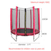 Kids Trampoline With Safety Enclosure Net Children Indoor Outdoor Garden Fun Toy