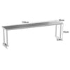 Stainless Steel Overshelf Commercial Kitchen Prep Table Bench Shelf 3-4-5-6 FT