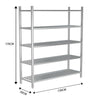 Stainless Steel Kitchen Shelf 90/150/180cm Commercial Shelving Unit Storage Rack