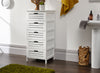 BERGEN RANGE SHOE CABINET DRAWER CUPBOARD BATHROOM SHELVING STORAGE UNIT WHITE
