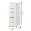 3/4/5 Drawer Bedroom Bedside Cabinet White Nightstand Side Table Wooden Legs NEW