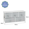 Fabric Chest of Drawers Cabinet Storage Unit Bedside Table w/ 2/3/4/5 Drawers UK