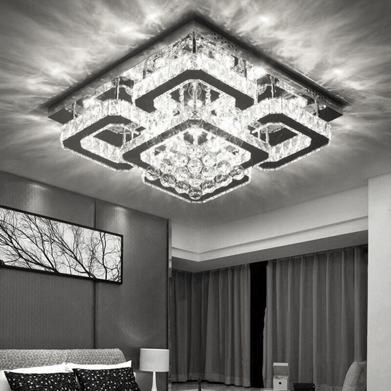 LED Ceiling Crystal Lights Luxury Chandelier Modern Pendant Lamps Chic Fixture