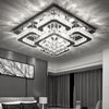 40/50cm Flush Mount Modern Square Ceiling Chandelier Crystal Light Lamp Pendant