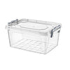 Clear Plastic Storage Box with Lid Kitchen Food Office Stackable Container Boxes
