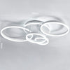 Cool White Chandelier LED Lamp Ring Frame Ceiling Light LivingRoom Pendant Light