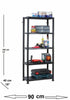 PLASTIC SHELVING SHELVE SHELF RACKING RACK ORGANISER HEAVY DUTY 3, 4, 5 TIER