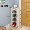 5/6/7/8 Tier Shoe Rack Storage Shelf Holder Cabinet Display Organiser Unit White