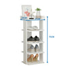 5/6/7/8 Tier Shoe Rack Storage Shelf Corner Shoes Cabinet Organiser Unit Wood UK