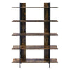 3/4/5 Tier Industrial Shelving Unit Display Stand Book Shelf Wooden Rack Storage