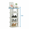 5/6/7/8 Tier Wooden Shoe Rack Storage Shelf Display Stand Organiser Unit Cabinet