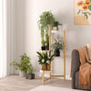 3/4/5 Tier Tall Bamboo Plant Stand Raised Flower Pot Herbs Shelf Hallway Terrace