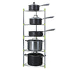 3/5 Tier Pan Pot Holder Cupboard Kitchen Cabinet Storage Organiser Rack Stand UK