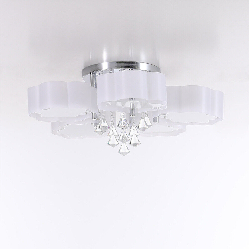 LED Crystal Ceiling Light Chandelier Lamp Modern Living Room Lights Home Decor