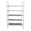 3,4 & 5 Self Shoe Rack Shoes Storage Organiser Stand Holder 12-18 Pairs Grey