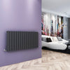 Anthracite Designer Radiator Vertical Horizontal Flat Panel Oval Column Rads