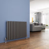 Anthracite Designer Radiator Vertical Horizontal Flat Panel Oval Column Rads