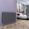 Anthracite Designer Radiator Vertical Horizontal Flat Panel Oval Column Rads