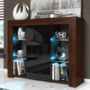 Unit TV Cabinet Cupboard Sideboard High Gloss Doors With Free LED