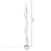 60W Tall LED Floor Lamp Reading Standing Lamp Cool White Modern Lounge Room Lamp