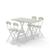 Small Folding Table Chairs Portable Foldable Kitchen Dining Set Office Furniture