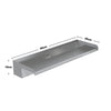 20/30/60cm Stainless Steel Spillway Waterfall Water Blade Koi Pond Weir Cascade