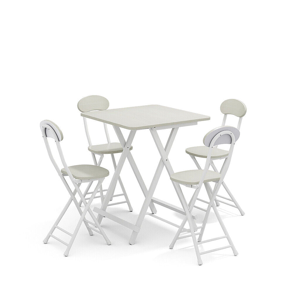 Small Folding Table Chairs Portable Foldable Kitchen Dining Set Office Furniture