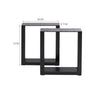 2x Industrial Steel Table Legs Stand Feet Metal Square Shape Frame Dining Desk