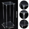 60/80/100cm Clear Tall Flower Stand Pedestal Plinth Display Cake Holder Wedding