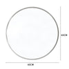 ExtraLarge Industrial Round Wall Mirror Brushed Silver Metal Frame 40 50 60 80cm