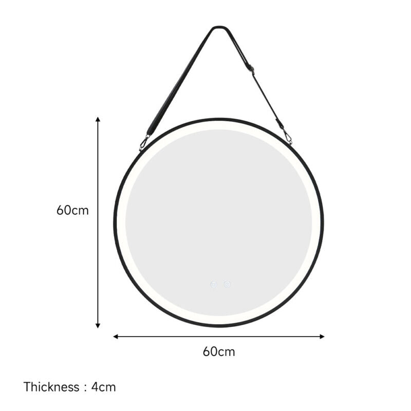 Wall Mounted IP44 LED Bathroom Mirror Modern lluminated Demister Touch Sensor