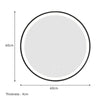 Wall Mounted IP44 LED Bathroom Mirror Modern lluminated Demister Touch Sensor