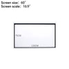 16:9 Manual Projector Screen 72/84/100/120in Pull Down Projection Home Cinema