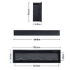 Electric Fireplace Standing/Insert/Wall Fire LED Flame Effect Logs Home Heater