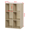 Bookcase Storage Shelves Unit Organiser Display Standing Shelving Cupboard Home