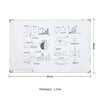 Magnetic Whiteboard White Notice Memo Drawing Board Dry Wipe Office School Home
