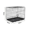 Dog Cage Metal Wire Cat Rabbit Puppy Carrier Crate Kennel Indoor Outdoor Cage