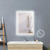 Illuminated Bathroom Mirror with 3 LED lights, Dimmable, Anti-fog Vanity Mirror