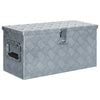 Aluminium Storage Box Silver Lockable Trailer Box Tool Box Organizer Chest